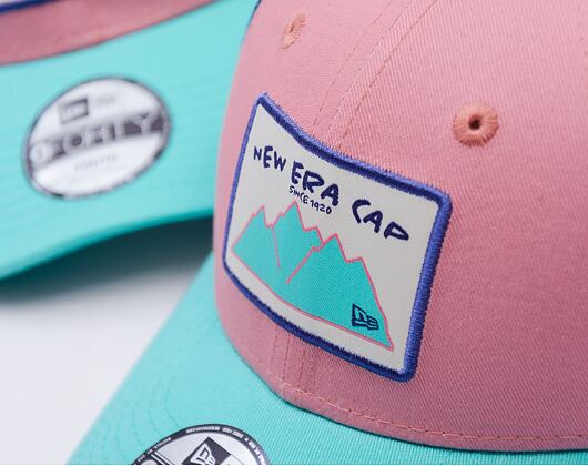 Dětská Kšiltovka New Era - Outdoor 9FORTY TRUCKER - Pink / Teal