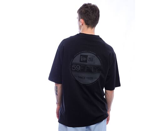 Triko New Era - Sticker Tee Oversized - Black