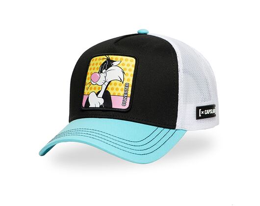 Kšiltovka Capslab - Trucker Looney Tunes - Sylvester - Black / Blue