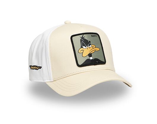 Kšiltovka Capslab - Trucker Looney Tunes - Daffy Duck - Cream / White