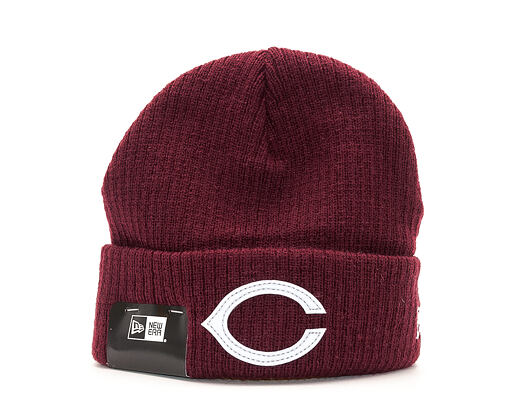 New Era Fisherman Felt Chicago Cubs Maroon Winter Beanie