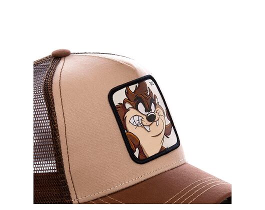 Dětská Kšiltovka Capslab Trucker - Looney Tunes - Taz - Brown YOUTH