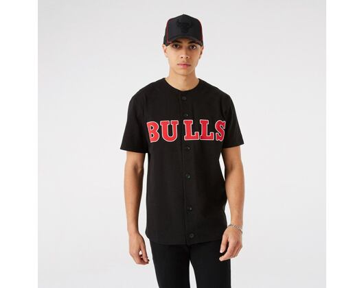 New Era NBA Outdoor Utility Basketball Jersey Chicago Bulls Black T-Shirt