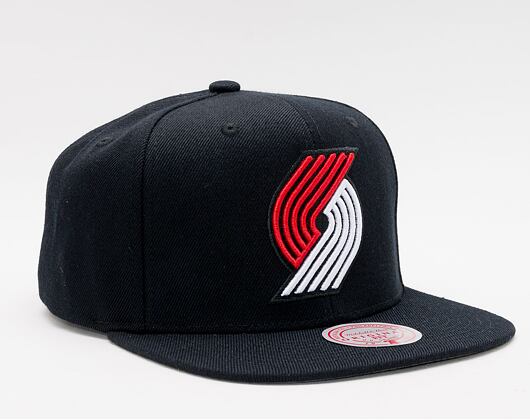 Mitchell & Ness Team Ground 2.0 Snapback Portland Trail Blazers Black Cap