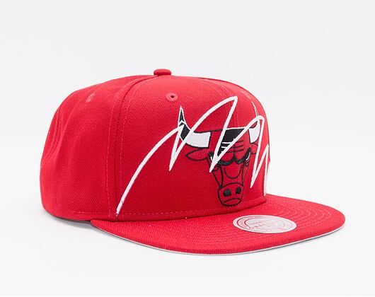 Mitchell & Ness Shark Bite Snapback Nba Chicago Bulls Red Cap