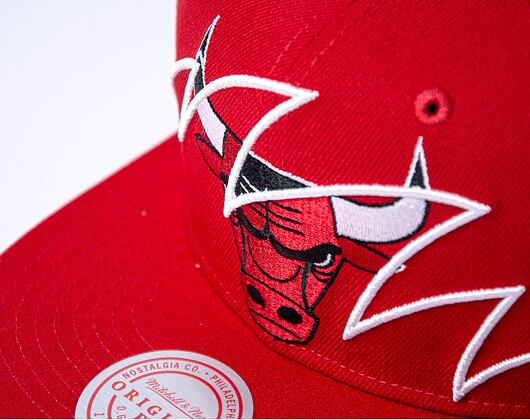 Mitchell & Ness Shark Bite Snapback Nba Chicago Bulls Red Cap