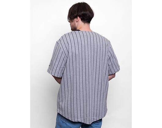 New Era Pinstripe Jersey Heather Gray / Black T-Shirt