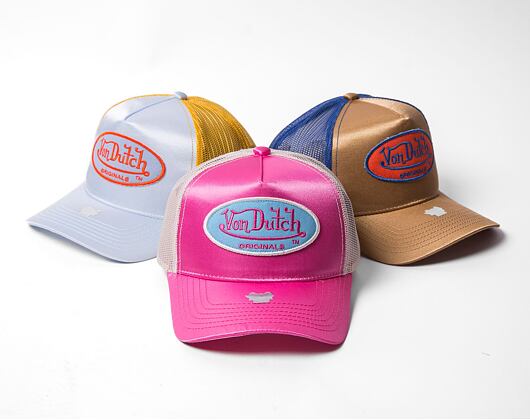 Von Dutch Trucker Cary Satin Pink/Sand Cap