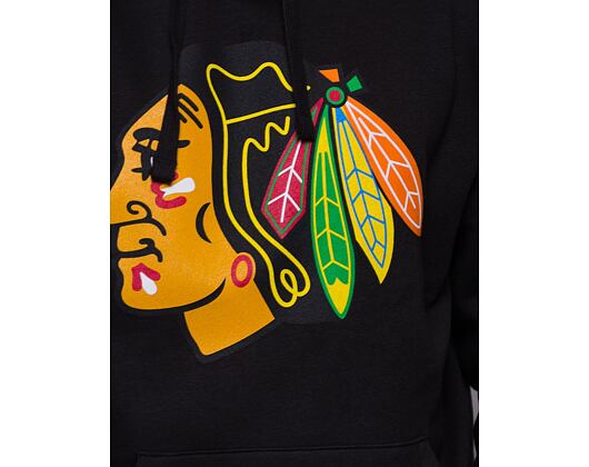 Mitchell & Ness NHL Team Logo Hoody Chicago Blackhawks Black