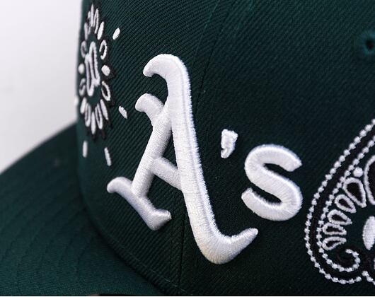 New Era 59FIFTY MLB All-Over-Print Paisley 5 Oakland Athletics Team Color / Optic White Cap