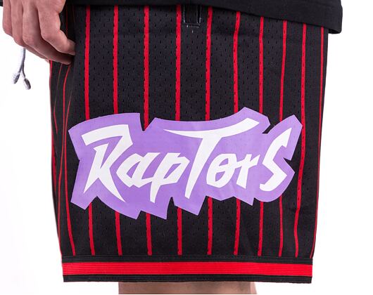 Kraťasy Mitchell & Ness NBA M&N CITY COLLECTION MESH SHORT RAPTORS Black / Red