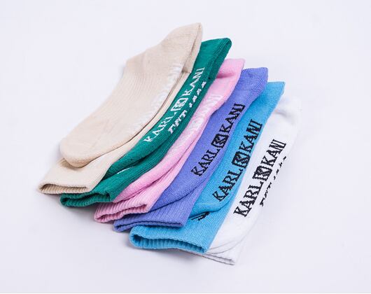 Ponožky Karl Kani Signature 6-Pack Socks pink/green/light/sand