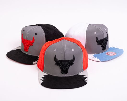 Kšiltovka Mitchell & Ness - Day 5 Snapback - Chicago Bulls - Grey-Red