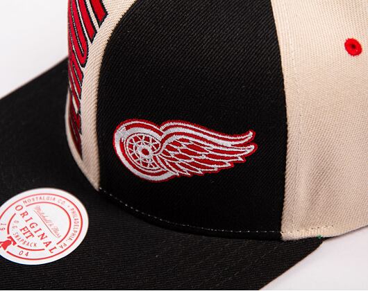 Kšiltovka Mitchell & Ness NHL Pop Panel Snapback Detroit Red Wings Off White