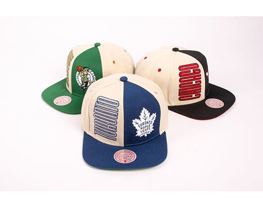 Kšiltovka Mitchell & Ness NHL Pop Panel Snapback Toronto Maple Leafs Off White