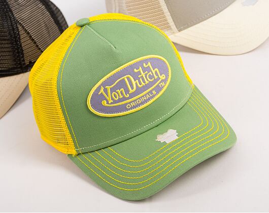 Von Dutch Trucker Boston Green/Yellow Cap