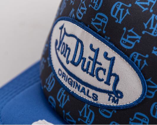 Von Dutch Trucker Tampa Foam Black Aop/Blue Cap