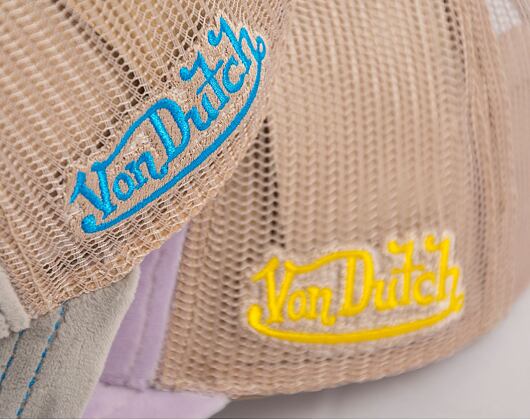 Von Dutch Trucker Kent Velvet Lilac/Sand Cap