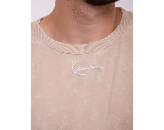 Triko Karl Kani Small Signature Heavy Jersey Boxy Tee taupe