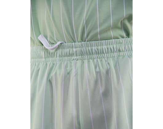 Kraťasy Karl Kani Retro Pinstripes Mesh Shorts light mint/white