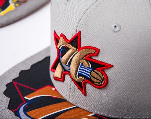 Kšiltovka Mitchell & Ness NBA Munch Time Snapback HWC 76Ers Grey