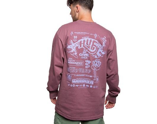 Triko S Dlouhým rukávem HUF Game Over Longsleeve ts02007-mauve