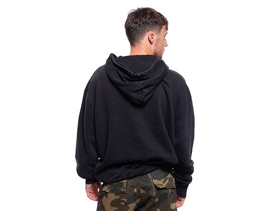 Mikina Brandit Acid Washed Oversized Hoody Black