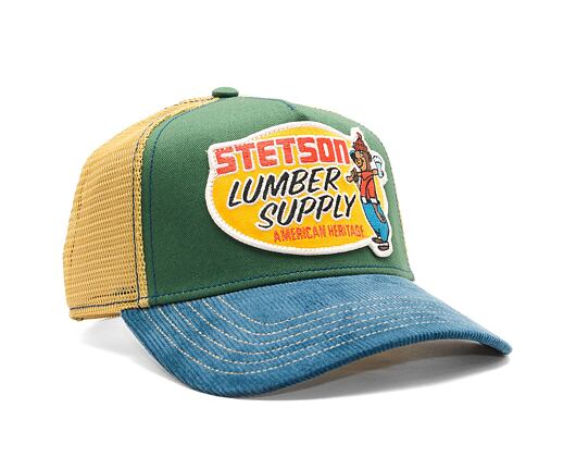 Kšiltovka Stetson Trucker Cap Lumber Supply Green / Beige / Navy