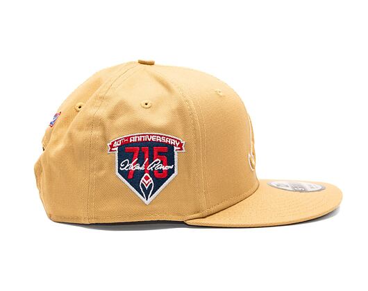 Kšiltovka New Era 9FIFTY MLB Side Patch Script Atlanta Braves Bronze / Dark Brown