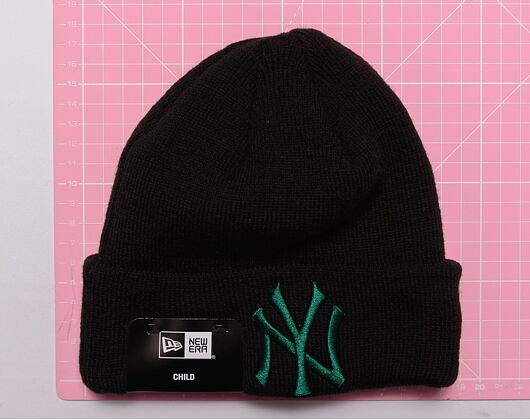 Dětský kulich New Era MLB Kids League Essential Beanie New York Yankees Black / Melachite Green