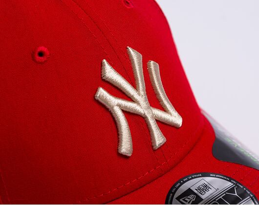 Kšiltovka New Era 9FORTY MLB Repreve New York Yankees Scarlet / Stone