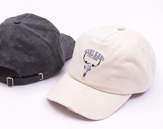 Docker Cap Karl Kani Washed Skull Cap off white