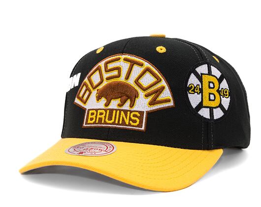 Kšiltovka Mitchell & Ness Overbite Pro Snapback Vntg Boston Bruins Black