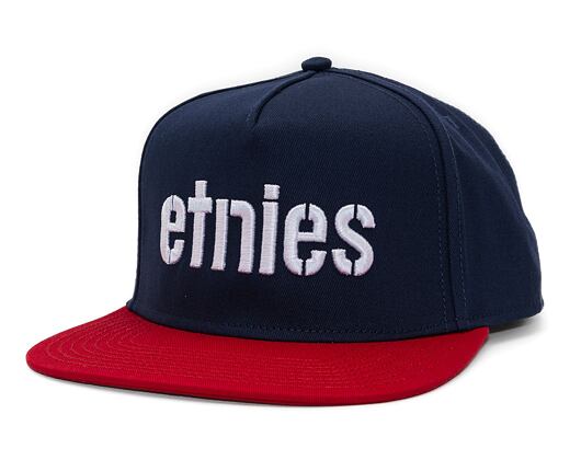 Kšiltovka Etnies Corp Snapback Navy / Red / White