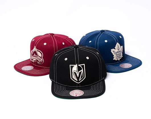 Kšiltovka Mitchell & Ness Contrast Natural Snapback Vegas Golden Knights Black