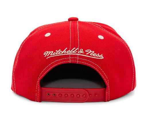 Kšiltovka Mitchell & Ness Contrast Natural Snapback Hwc Philadelphia 76Ers Red