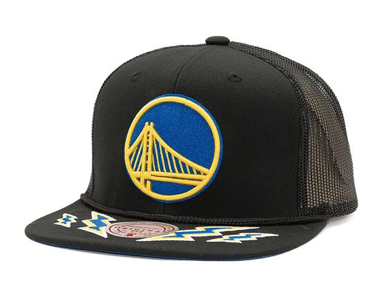 Kšiltovka Mitchell & Ness Recharge Trucker Golden State Warriors Black