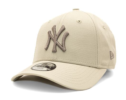 Dětská kšiltovka New Era 9FORTY Kids MLB League Essential New York Yankees - Stone / Ash Brown