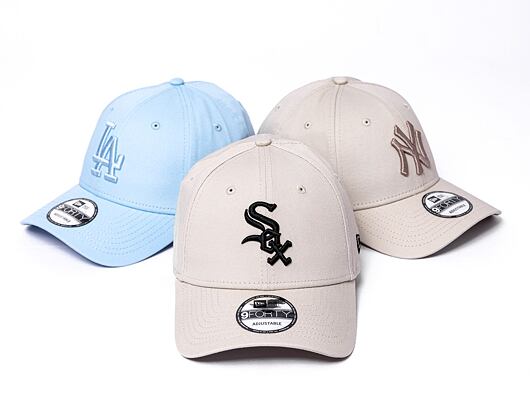 Dětská kšiltovka New Era 9FORTY Kids MLB League Essential Chicago White Sox - Stone / Black