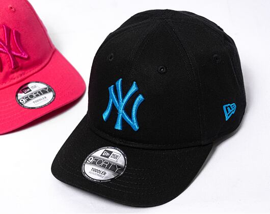 Dětská kšiltovka New Era 9FORTY Kids MLB League Essential New York Yankees - Black / Sunwash Blue