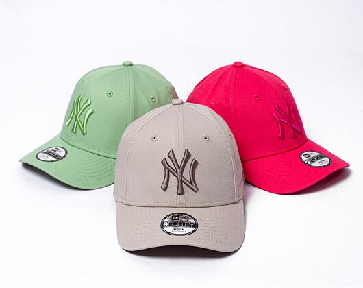 Dětská kšiltovka New Era 9FORTY Kids MLB League Essential New York Yankees - Stone / Ash Brown