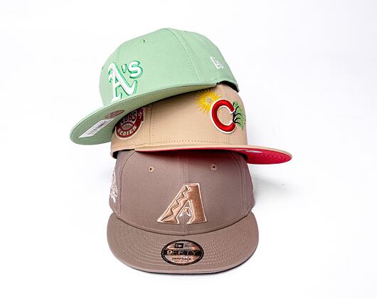 Kšiltovka New Era 9FIFTY MLB Patch Arizona Diamondbacks Retro - Ash Brown / Stone