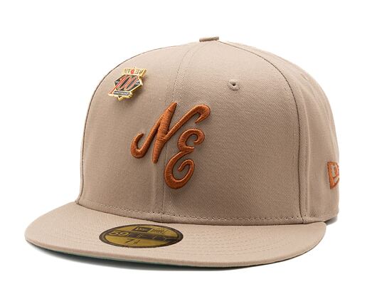 Kšiltovka New Era 59FIFTY Script  - Ash Brown