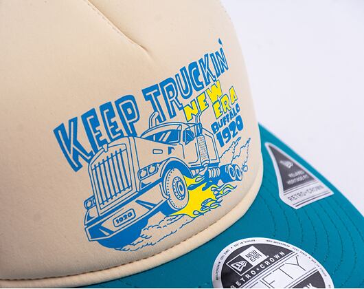 Kšiltovka New Era 9FIFTY Retro Crown American New Era - Turquoise / Ivory