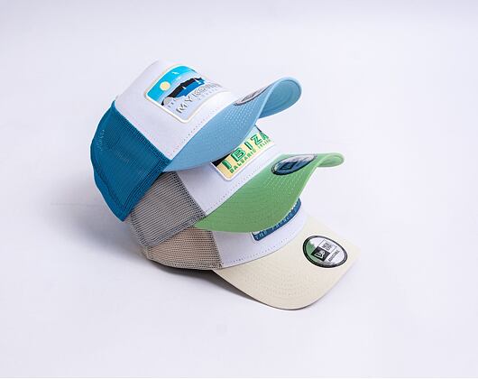 Kšiltovka New Era 9FORTY A-Frame Trucker Summer Trucker - Pastel Blue / Sunwash Blue