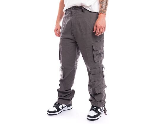 Kalhoty Karl Kani Retro Washed Cargo Pants anthra