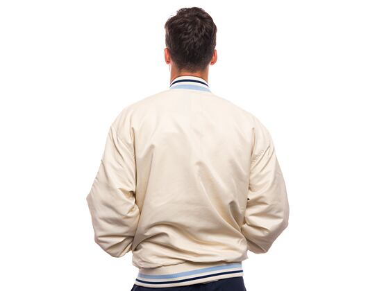 Bunda Karl Kani Varsity Bowling Jacket off white