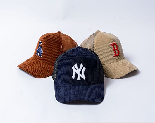 Kšiltovka New Era - 9FORTY Trucker Cord - NY Yankees - Navy