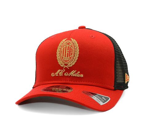 Kšiltovka New Era - 9FIFTY Stretch-Snap Hearitage Gold - AC Milan - Scarlet