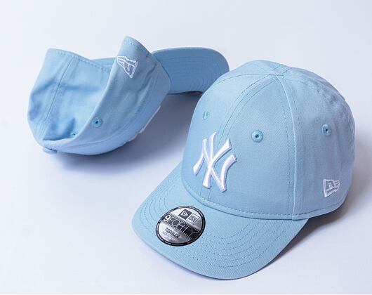 Dětská Kšiltovka New Era - 9FORTY League Essential - NY Yankees - Pastel Blue / White